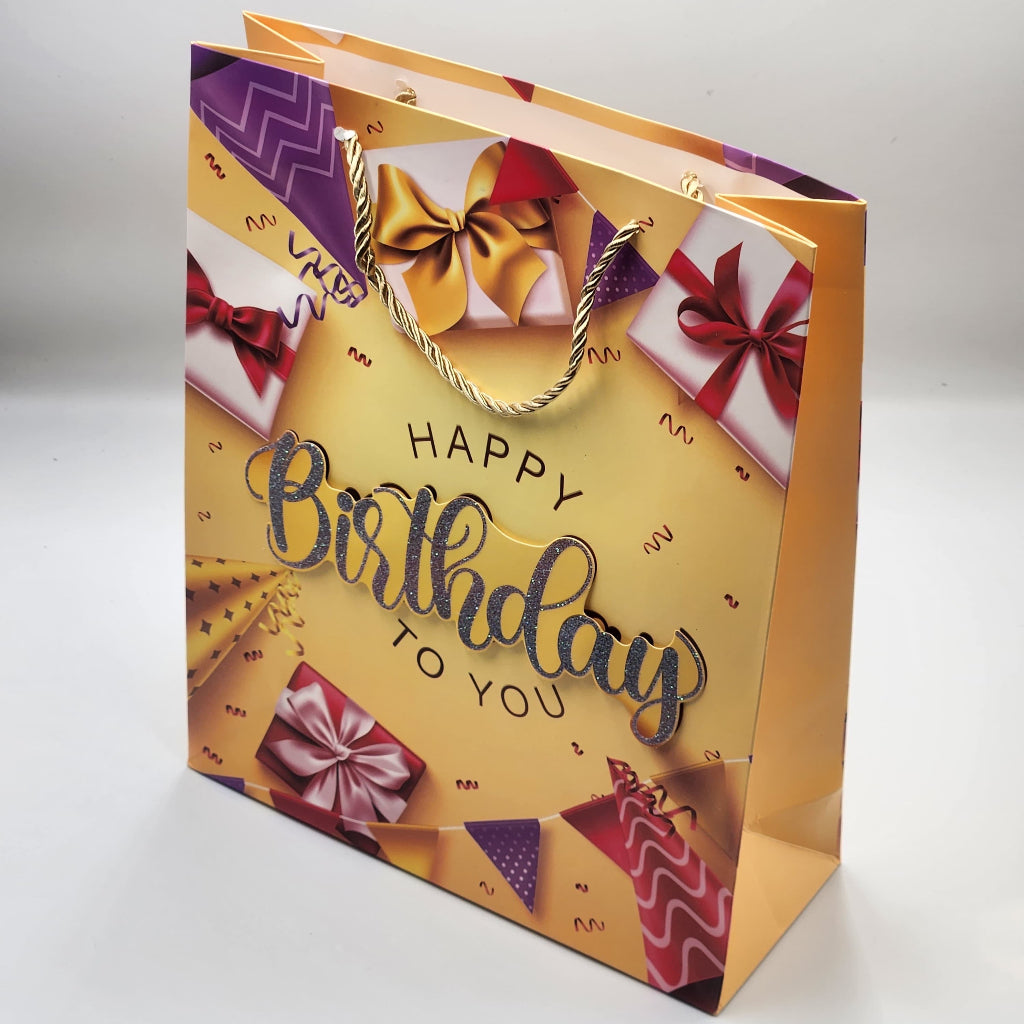 Gift Bag For Birthday Party Gift Packing Bag ( M -26*32*10 cm )