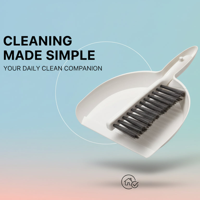 مجموعة المكنسة الصغيرة والمجارف – مجموعة أدوات التنظيف المنزلية والمحمولة