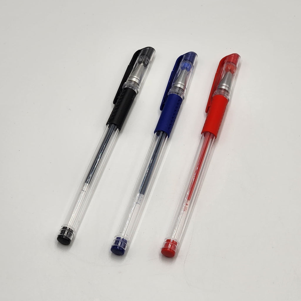 24 pcs set Ballpoint Pens + Fill Set Black Blue Red Ink Bullet 0.5mm Gel Pens School And Office Supplies Stationery