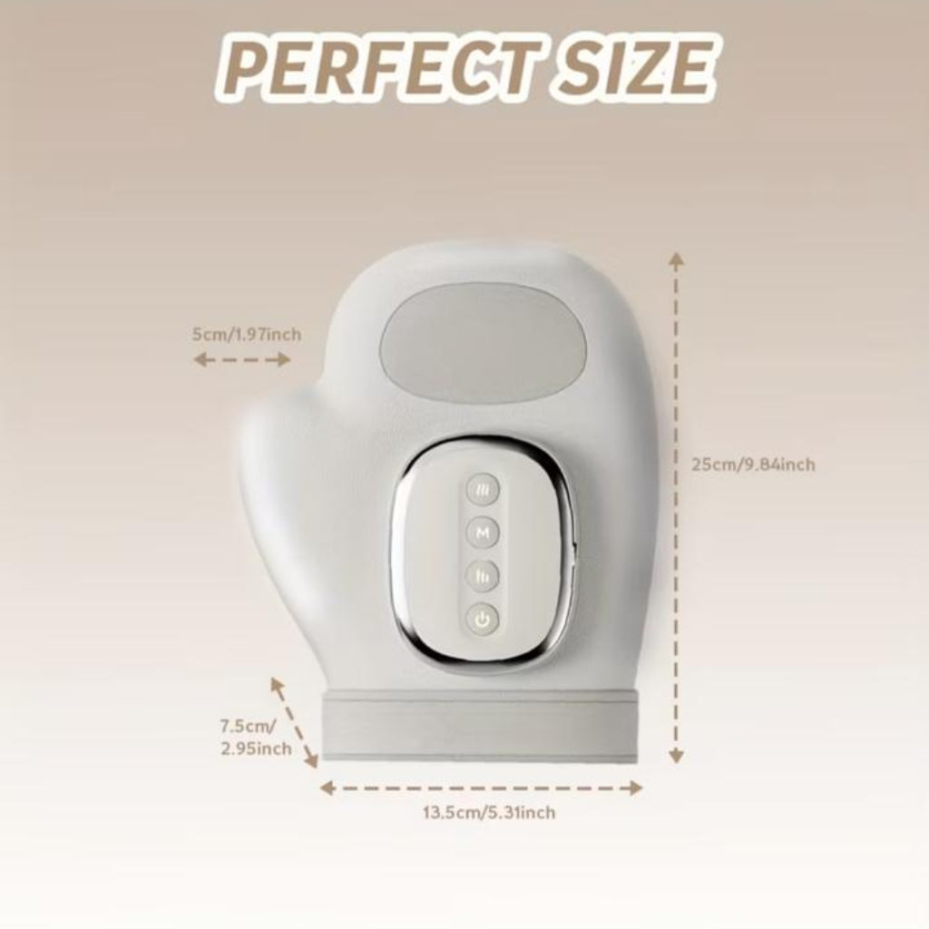 Portable Wireless Hand Massager – Air Compression & Heating, 3 Massage Modes, 4 Heat Levels, 5 Compression Modes