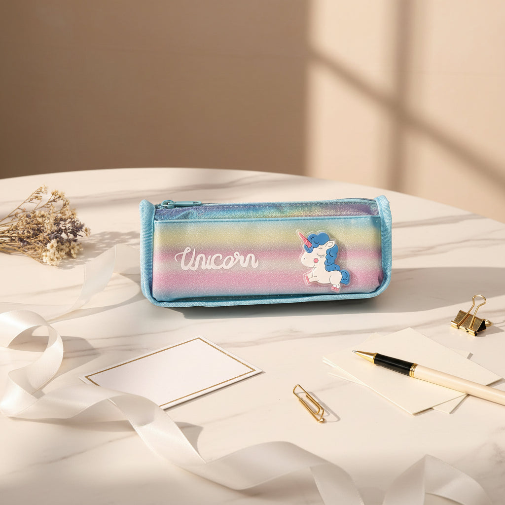 حقيبة أقلام يونيكورن - حافظة قرطاسية لطيفة للأطفال