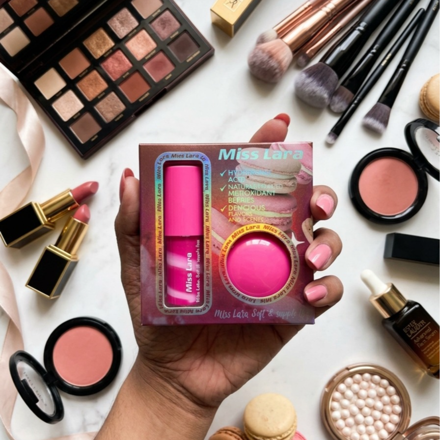 Miss Lara Soft & Supple Lips Duo Set – Macaron Infused Lip Care Kit
