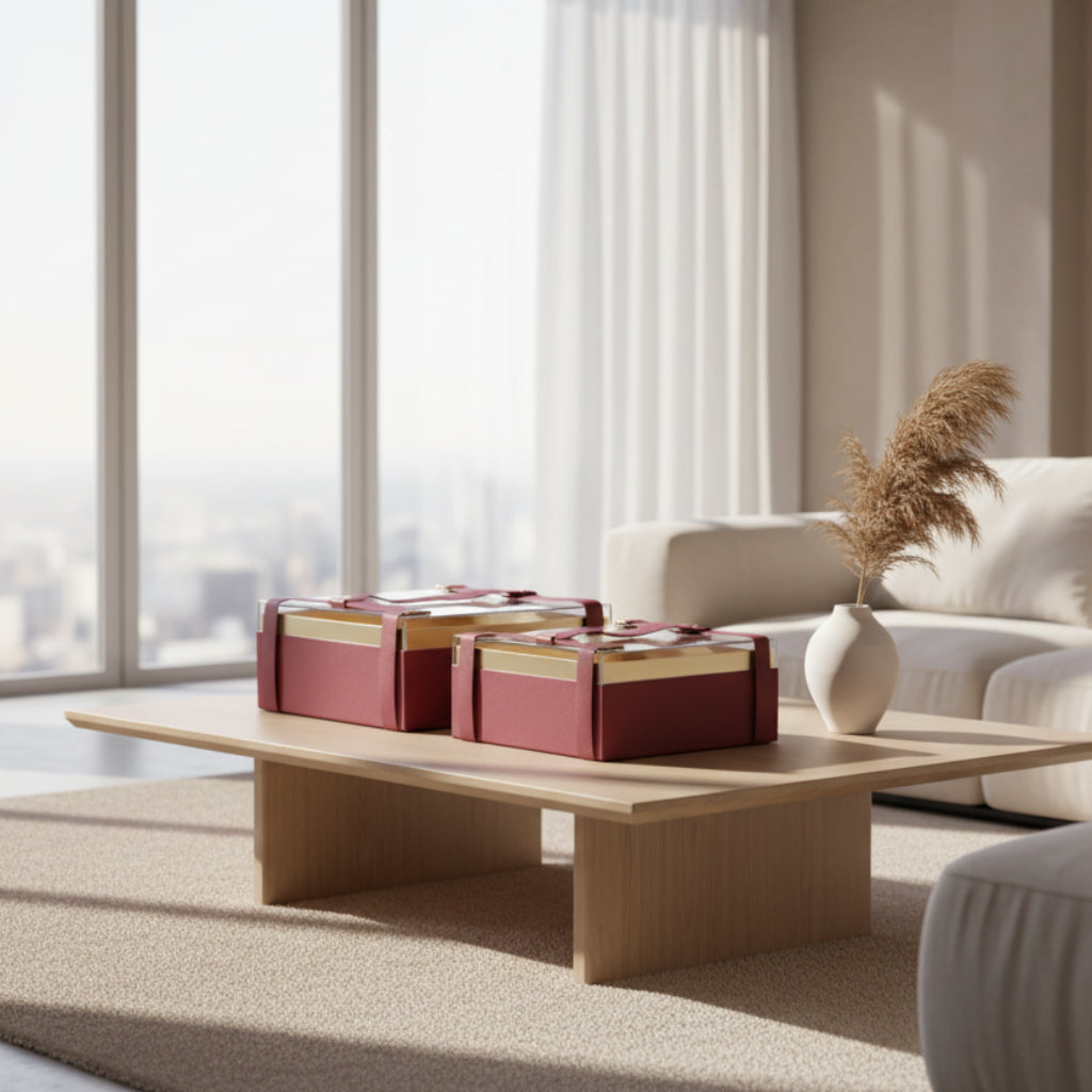 Acrylic Paper Gift Boxes with Clear Lids – Elegant Organizer