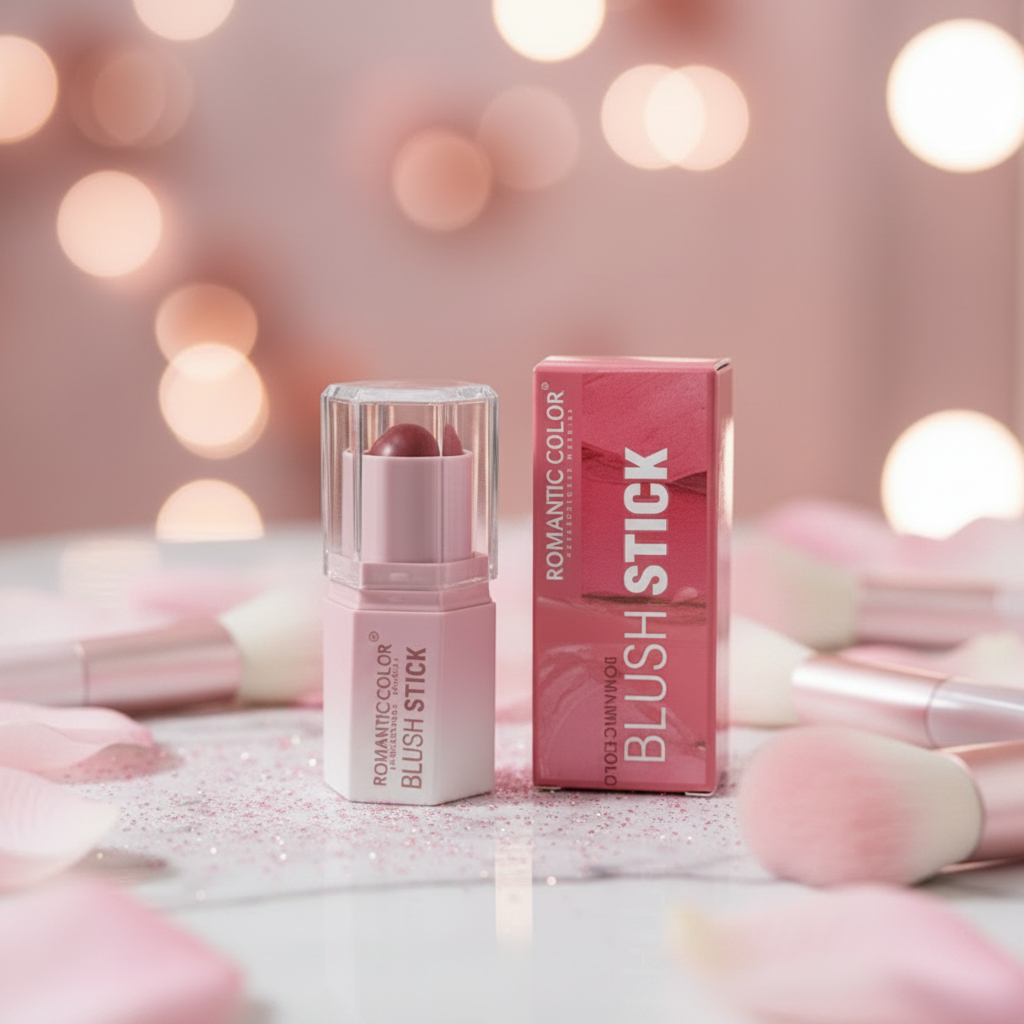 Romantic Color Blush Stick 8g – Creamy, Radiant Cheek Color