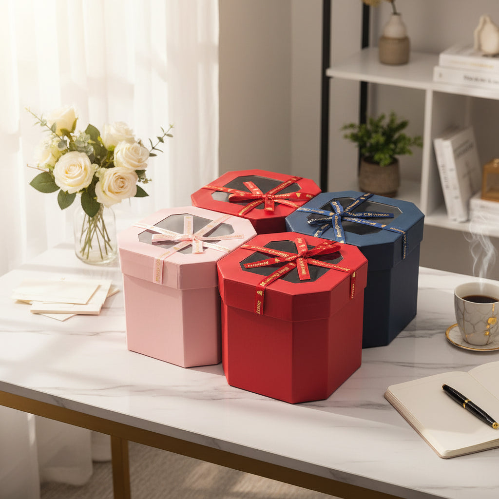 Elegant Colors Gift Box ( Size - 13 x 12.5 CM )