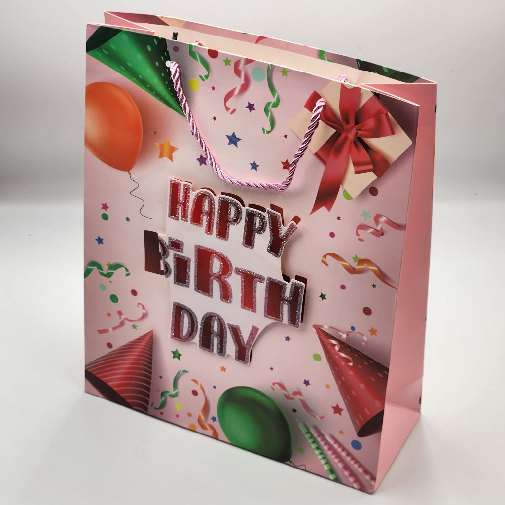 Gift Bag For Birthday Party Gift Packing Bag ( M -26*32*10 cm )