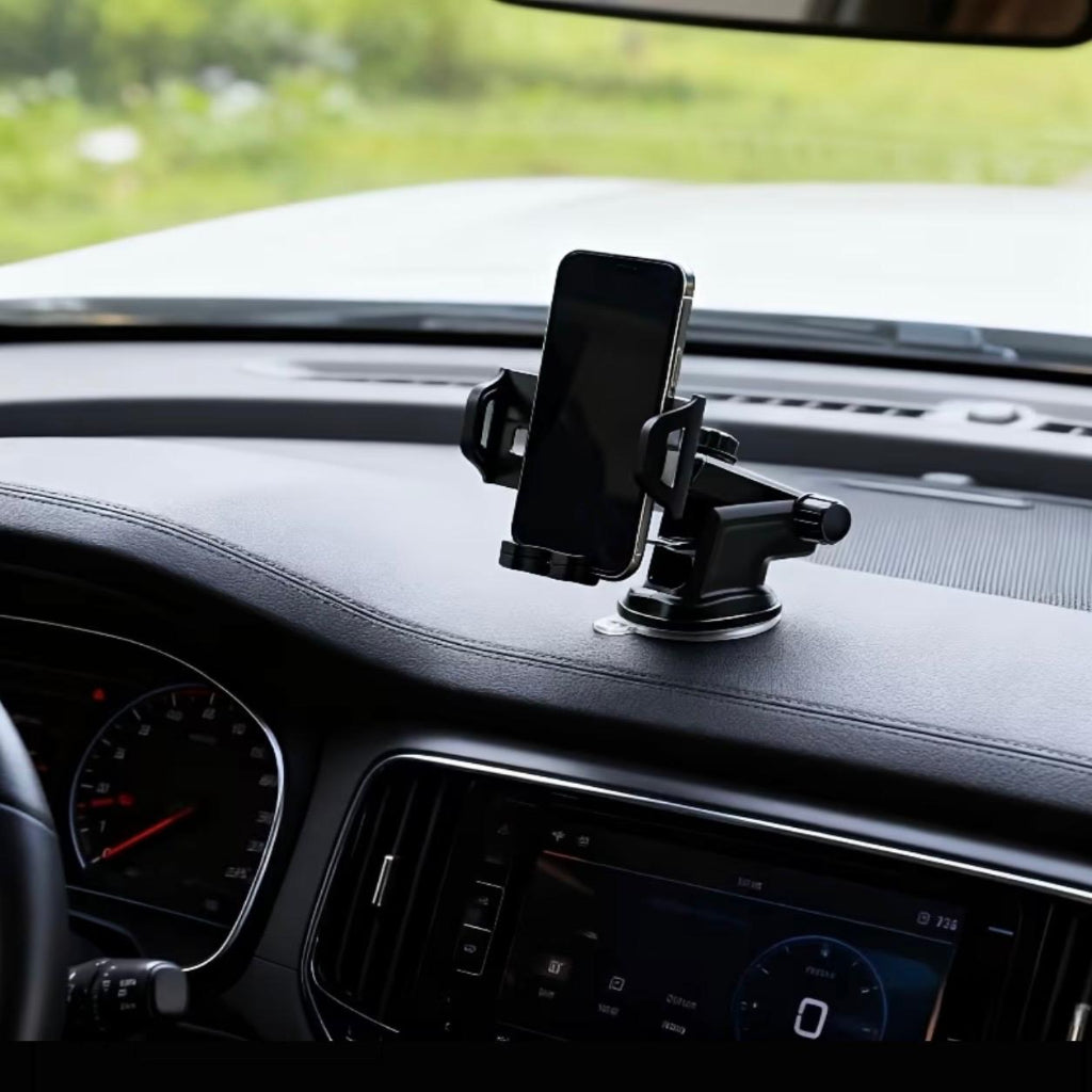 Adjustable Universal Car Phone Holder with Strong Suction Cup – Fits All Car Models