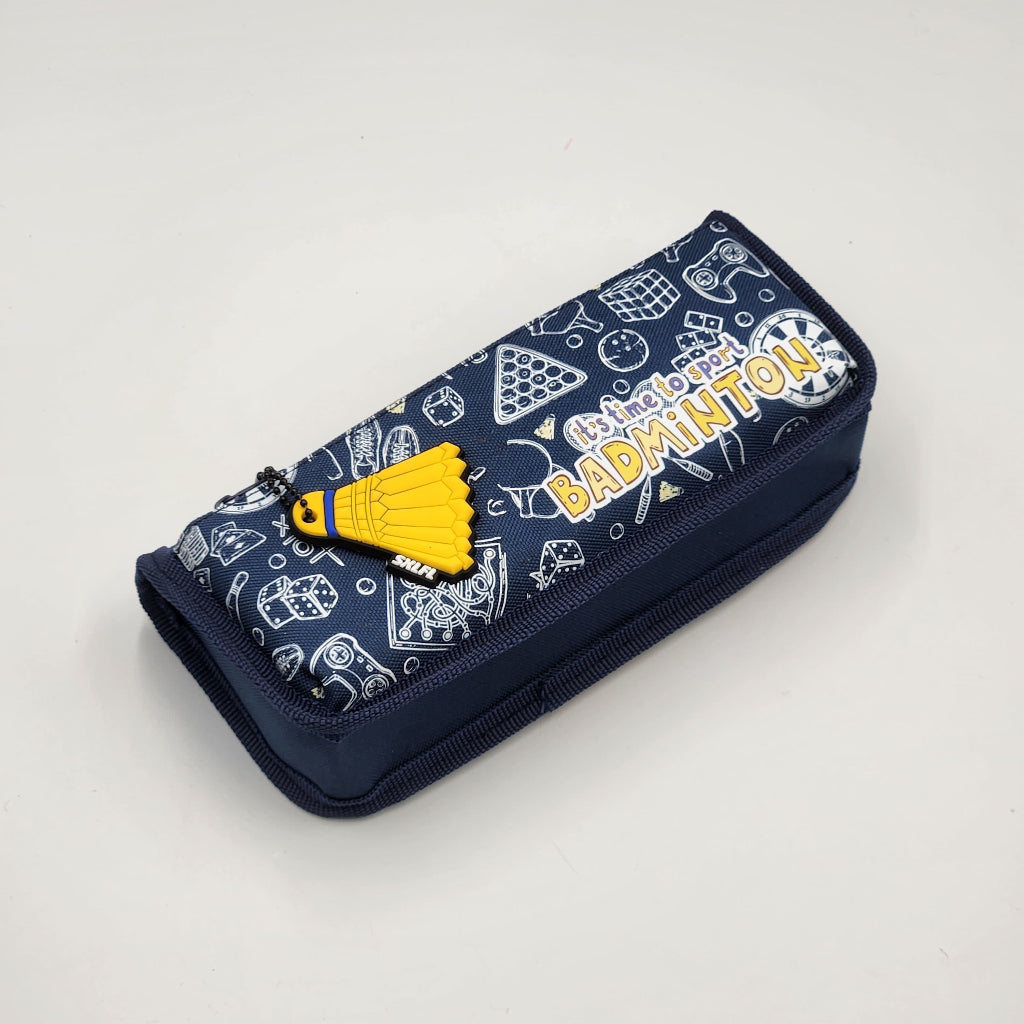 Stylish Badminton Stationery Box, Elegant Pencil Case, pencil and pen pouch | okka online