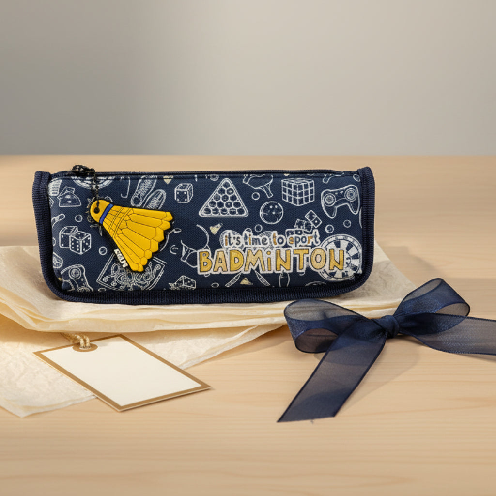 صندوق قرطاسية أنيق لتنس الريشة، مقلمة أنيقة، قلم رصاص وحقيبة أقلام | اوكا على الانترنت