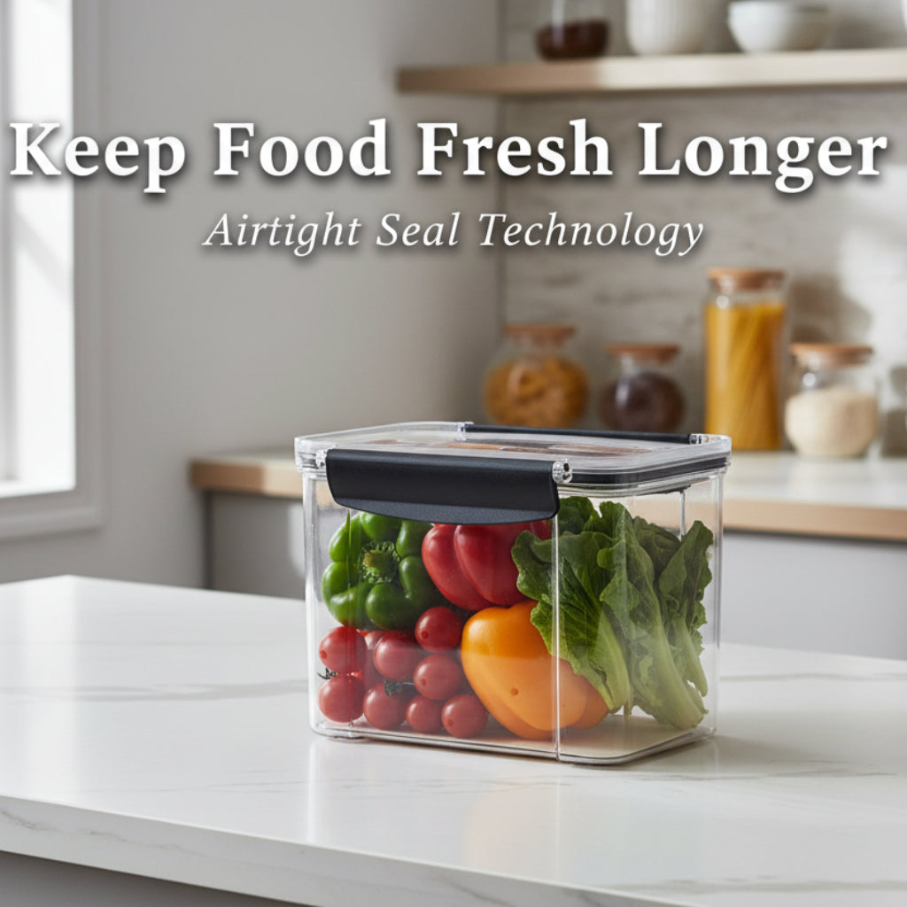 حاوية تخزين طعام بلاستيكية محكمة الغلق – صندوق حفظ المطبخ سعة 1250 مل