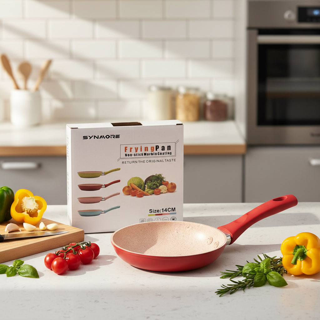 Non-Stick Frying Pan, 14cm Non-Stick Frying pan - Suitable for Gas Stoves, Induction Cookers,Easy to Clean.