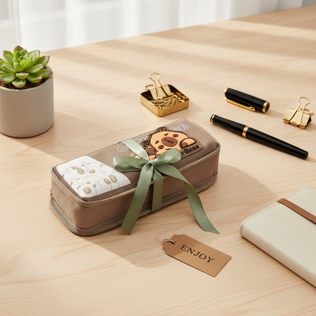 Stylish Stationery Box, Elegant Pencil Case ,pen and pencil pouch,| okka online