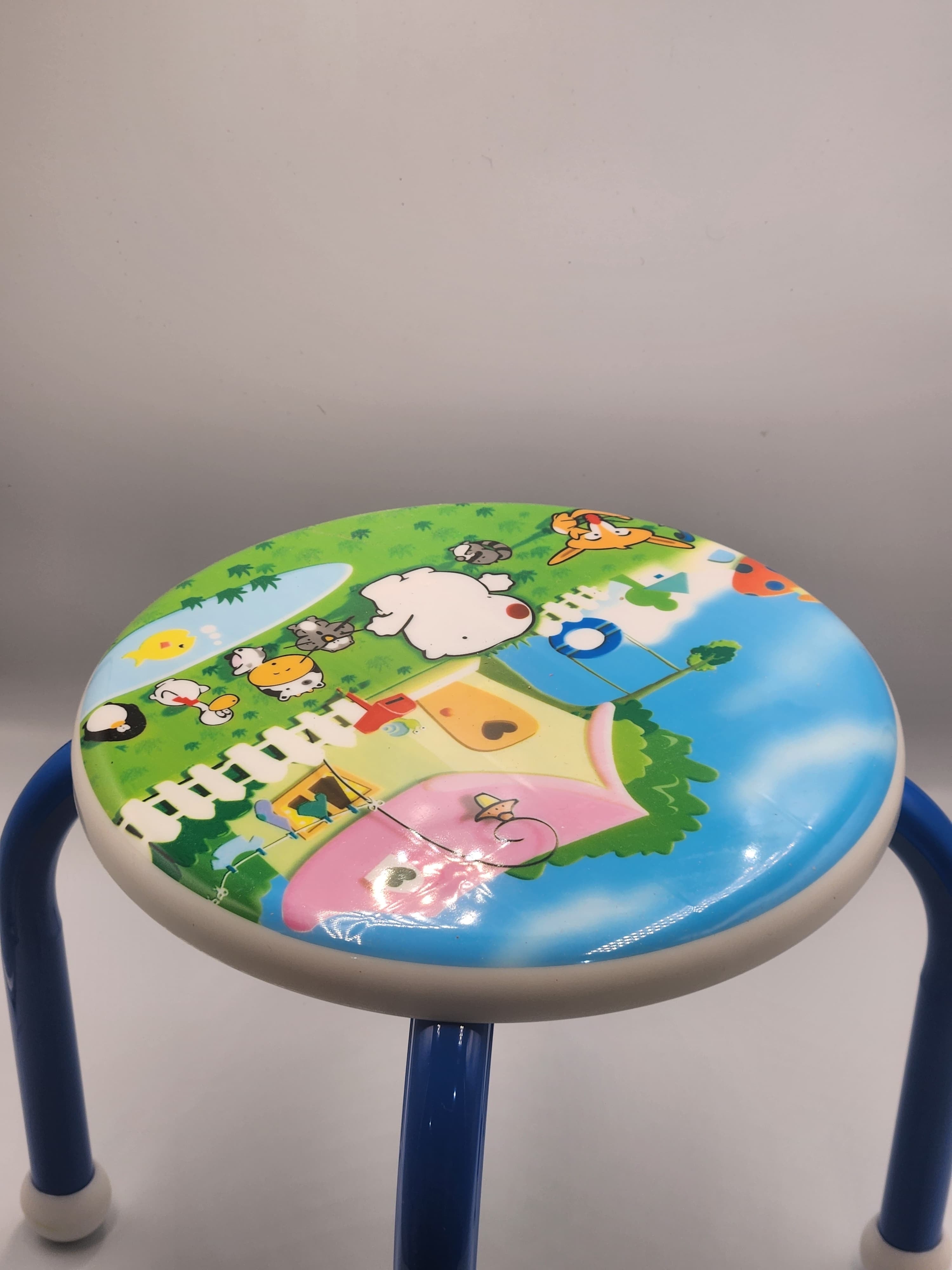 High Quality Printing Kids Plastic Stool, Size - 24x34 CM , camping Kids Metal Low Chairs Stainless Steel Stool