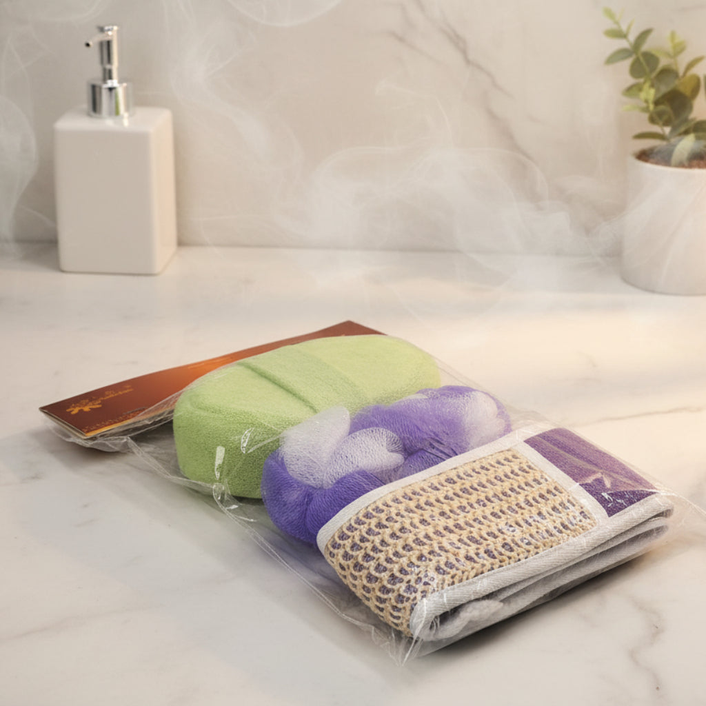 3-in-1 Premium Bath Accessories Set for Daily Body Care & Relaxation-Okka online