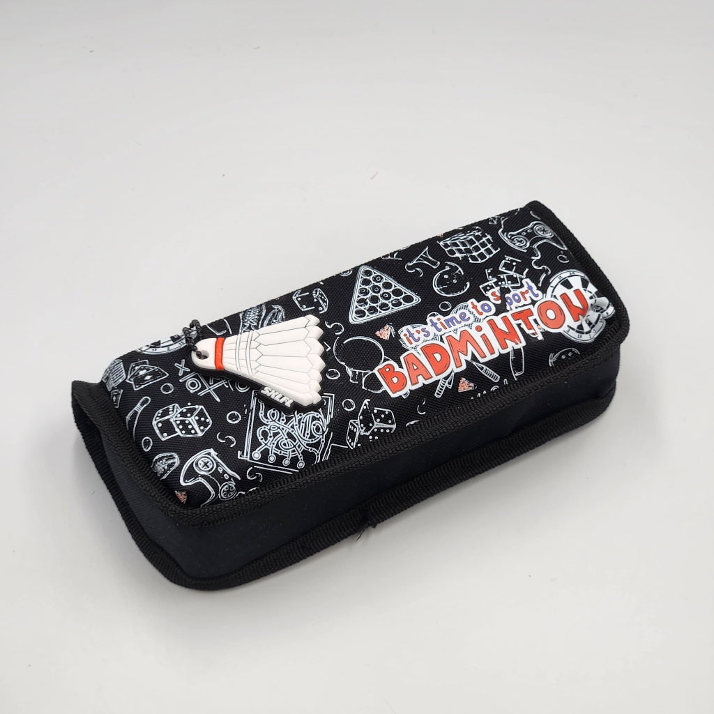Stylish Badminton Stationery Box, Elegant Pencil Case, pencil and pen pouch | okka online