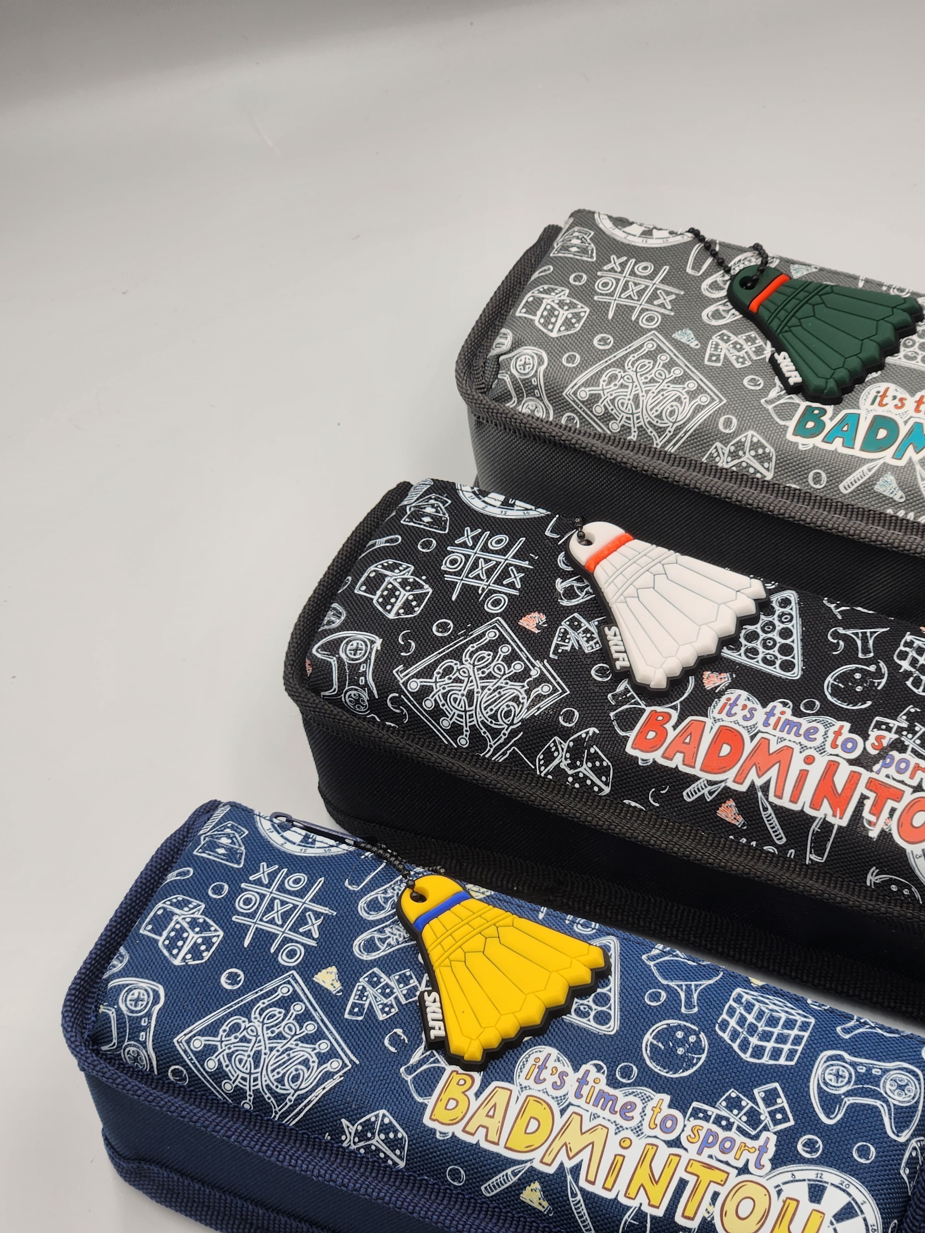 Stylish Badminton Stationery Box, Elegant Pencil Case, pencil and pen pouch | okka online