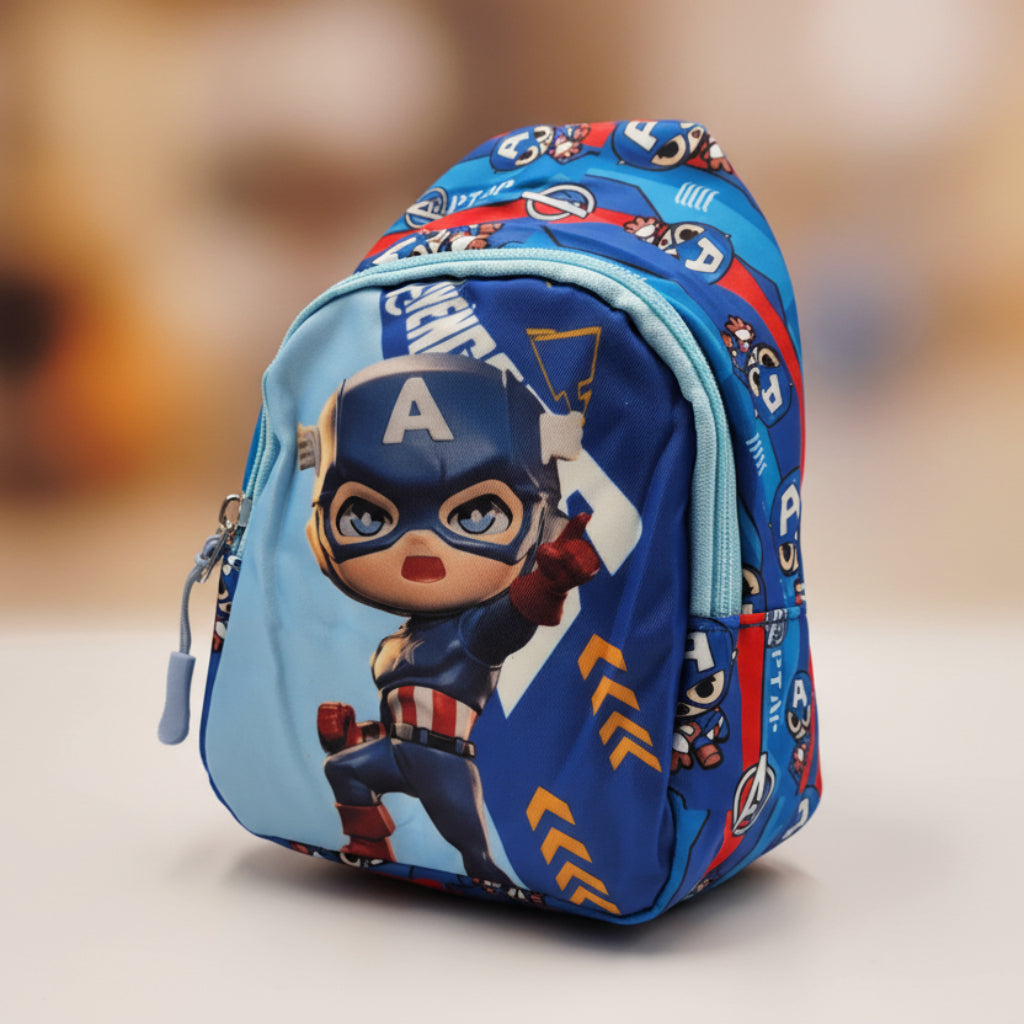Kids Cartoon Crossbody Bag – Adjustable Backpack Purse