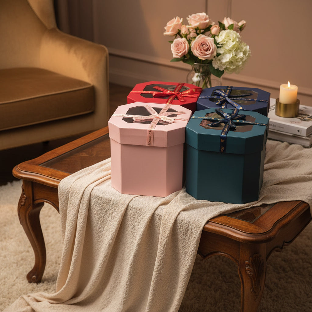 Elegant Colors Gift Box ( Size - 13 x 12.5 CM )