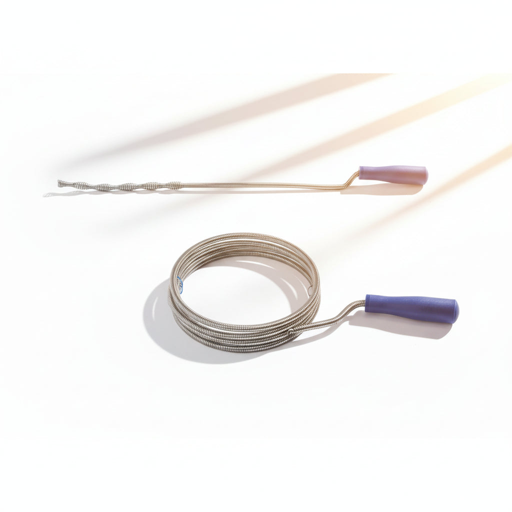 3M Corkscrew Drain Auger Probe – 6mm Flexible Spring Wire Pipe Unblocking Tool