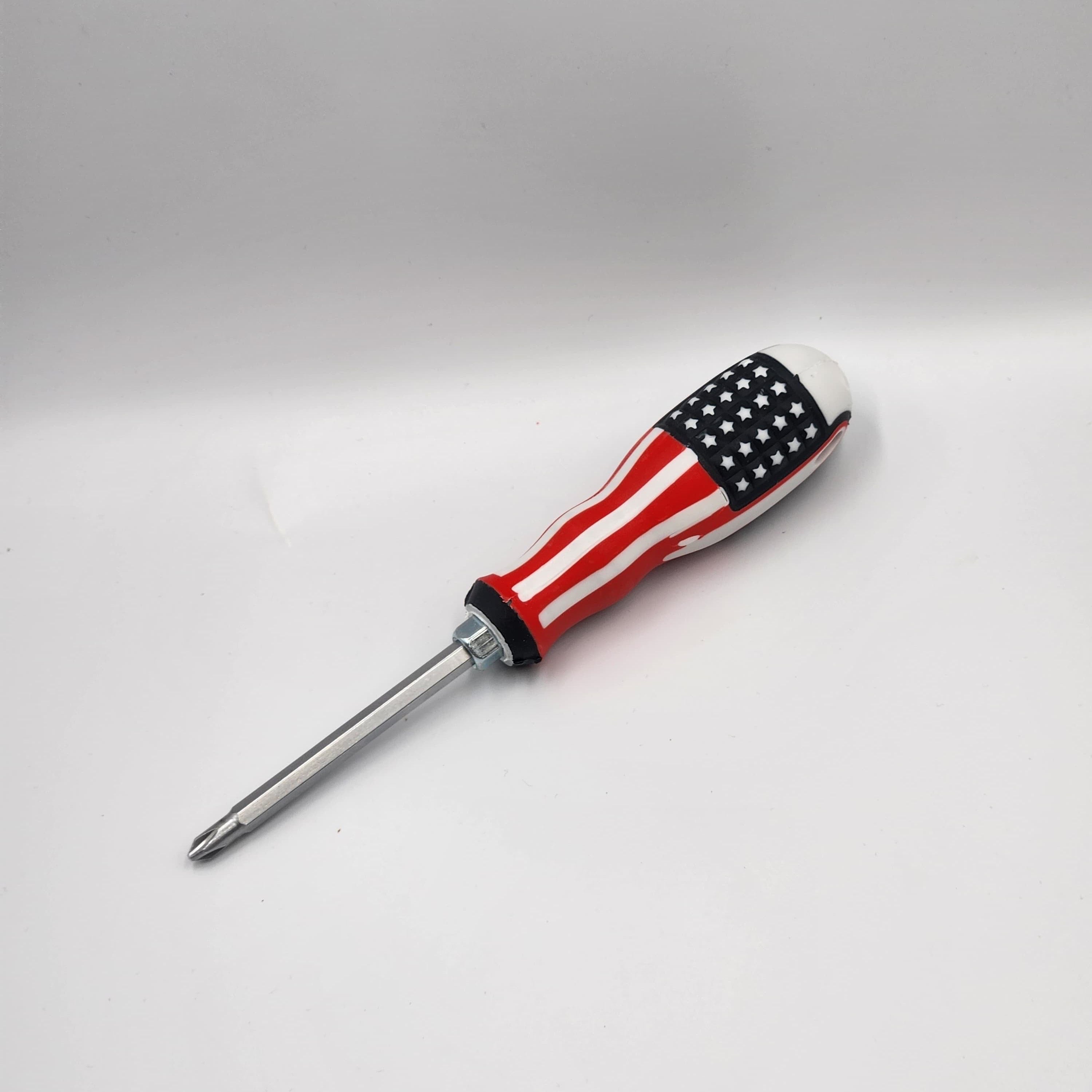 6-Piece Dual-Use Telescopic Screwdriver Set – National Flag Design