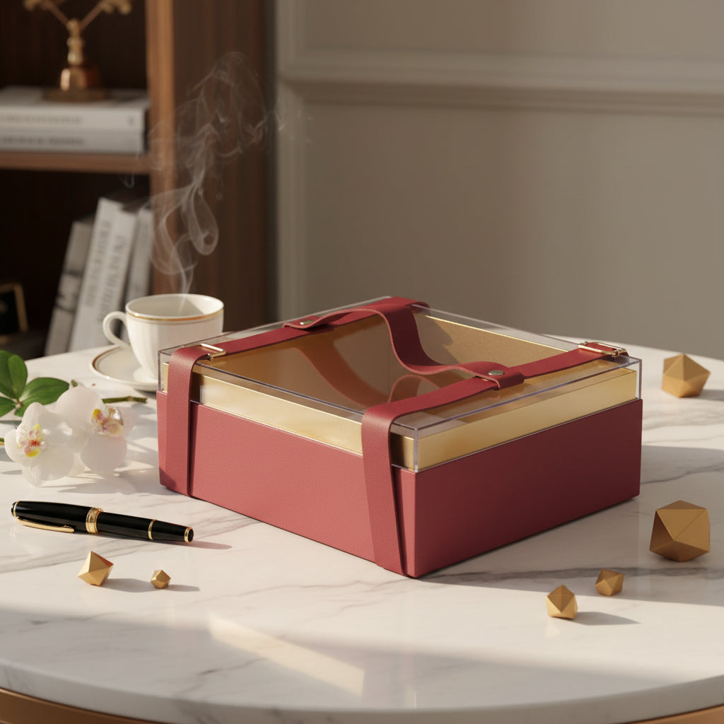 Acrylic Paper Gift Boxes with Clear Lids – Elegant Organizer