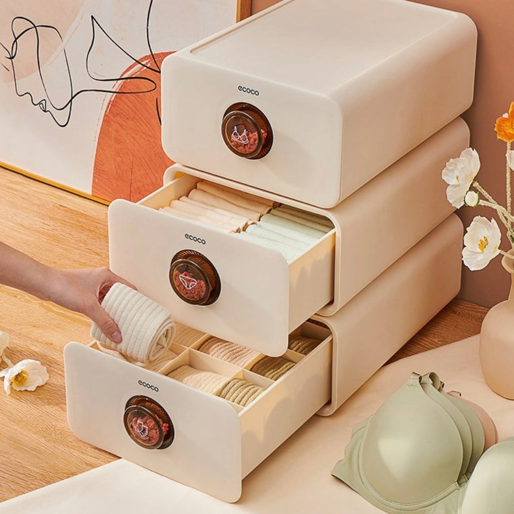 Ecoco Underwear & Clothing Storage Box β Portable, Mildew-Proof Drawer Organizer