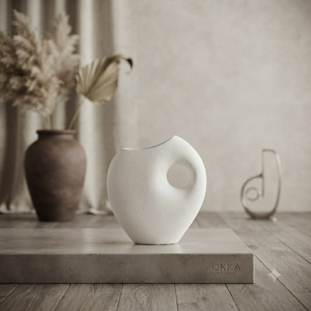 Ceramic Flower Vase – Modern Decorative Planter for Indoor & Outdoor Plants
