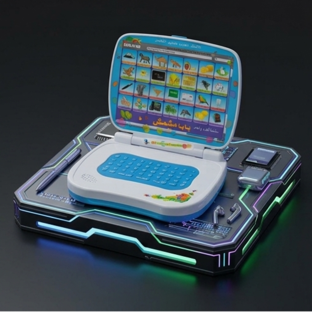 Learning Computer Kids Educational Toy Laptop – Arabic Alphabet, Numbers & Word Learning Electronic Device for Children