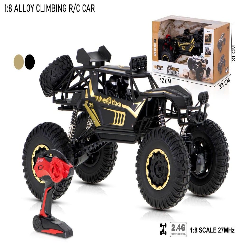1:8 62Cm Large RC Car 4WD Remote Control Climbing Car 2.4Ghz RC Toys Truck High Speed Off-Road Toys for Kid Gift, Black