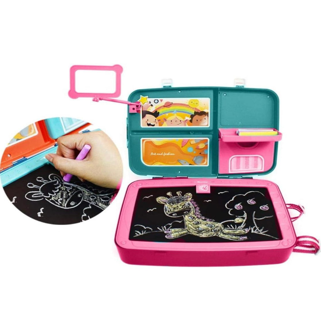 Backpack 3 in 1 Creative Learning Toys Drawing Set Kids Painting Set Educational Writing Board Game Toy