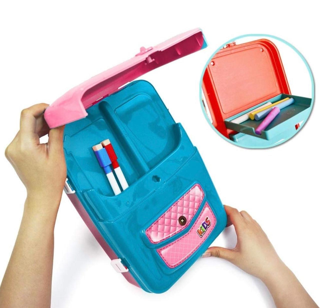 Backpack 3 in 1 Creative Learning Toys Drawing Set Kids Painting Set Educational Writing Board Game Toy