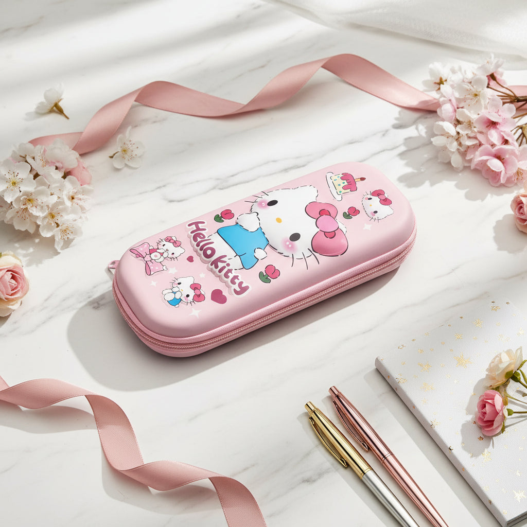 Hello Kitty 3D Pencil Case – Cute Cartoon Stationery Organizer