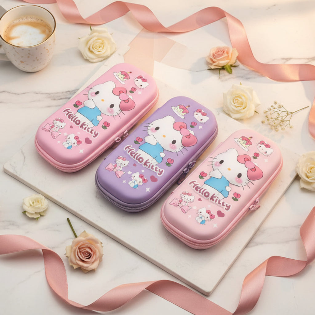 Hello Kitty 3D Pencil Case – Cute Cartoon Stationery Organizer