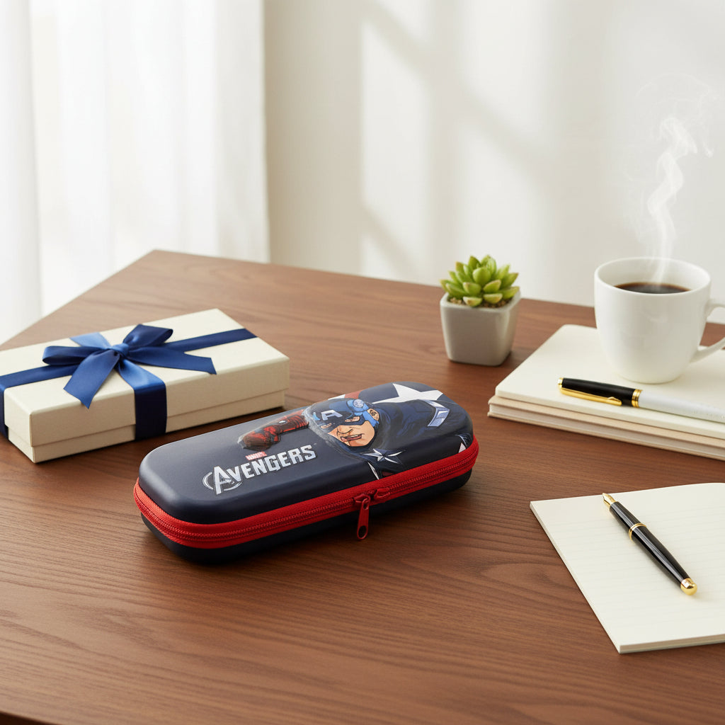 Marvel Spider-Man Avengers Pencil Case – Superhero Stationery Organizer