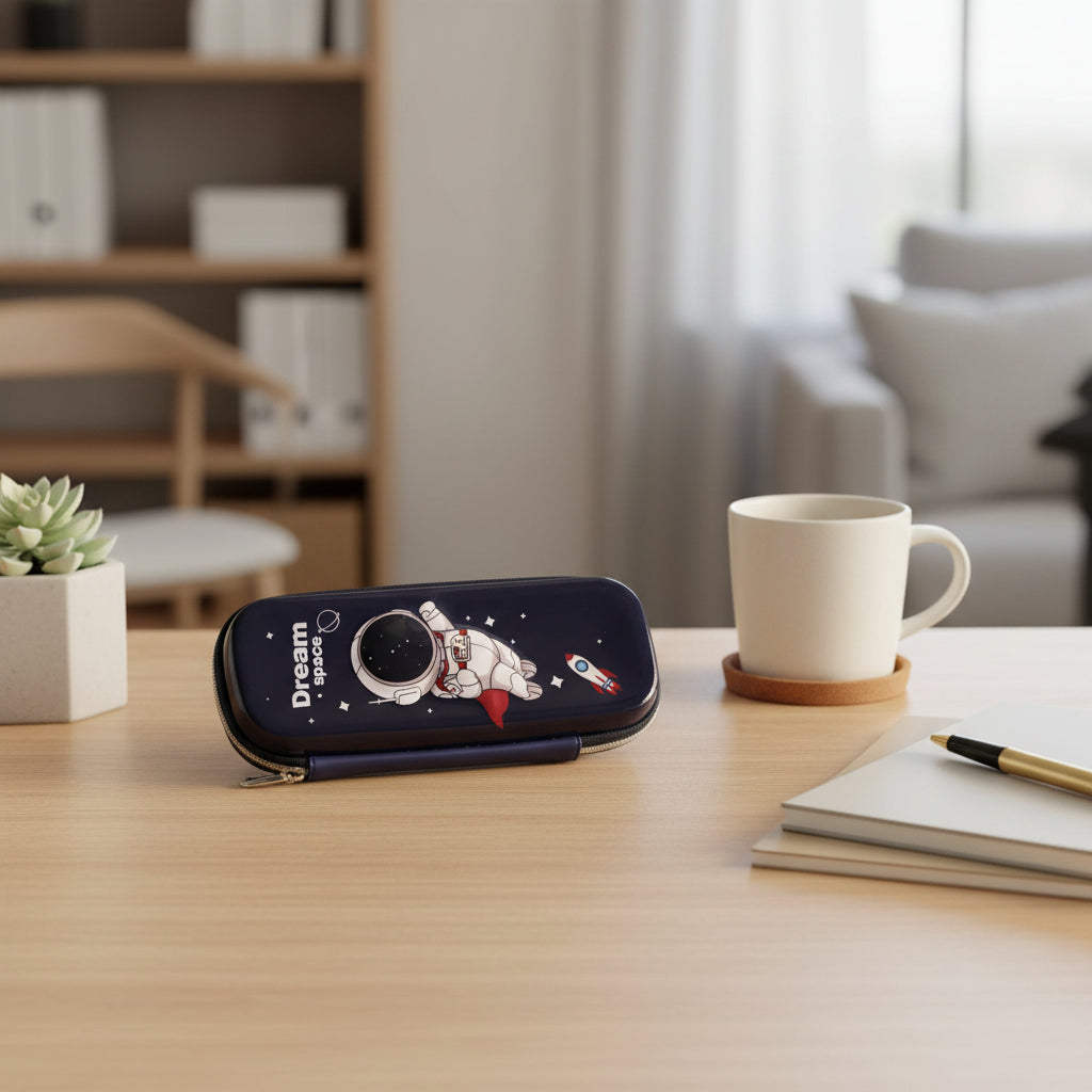 مقلمة Space Explorer ثلاثية الأبعاد، سعة تخزينية محمولة متعددة الوظائف ذات سعة كبيرة مع تصميم رائد فضاء للاستخدام المنزلي والمكتبي