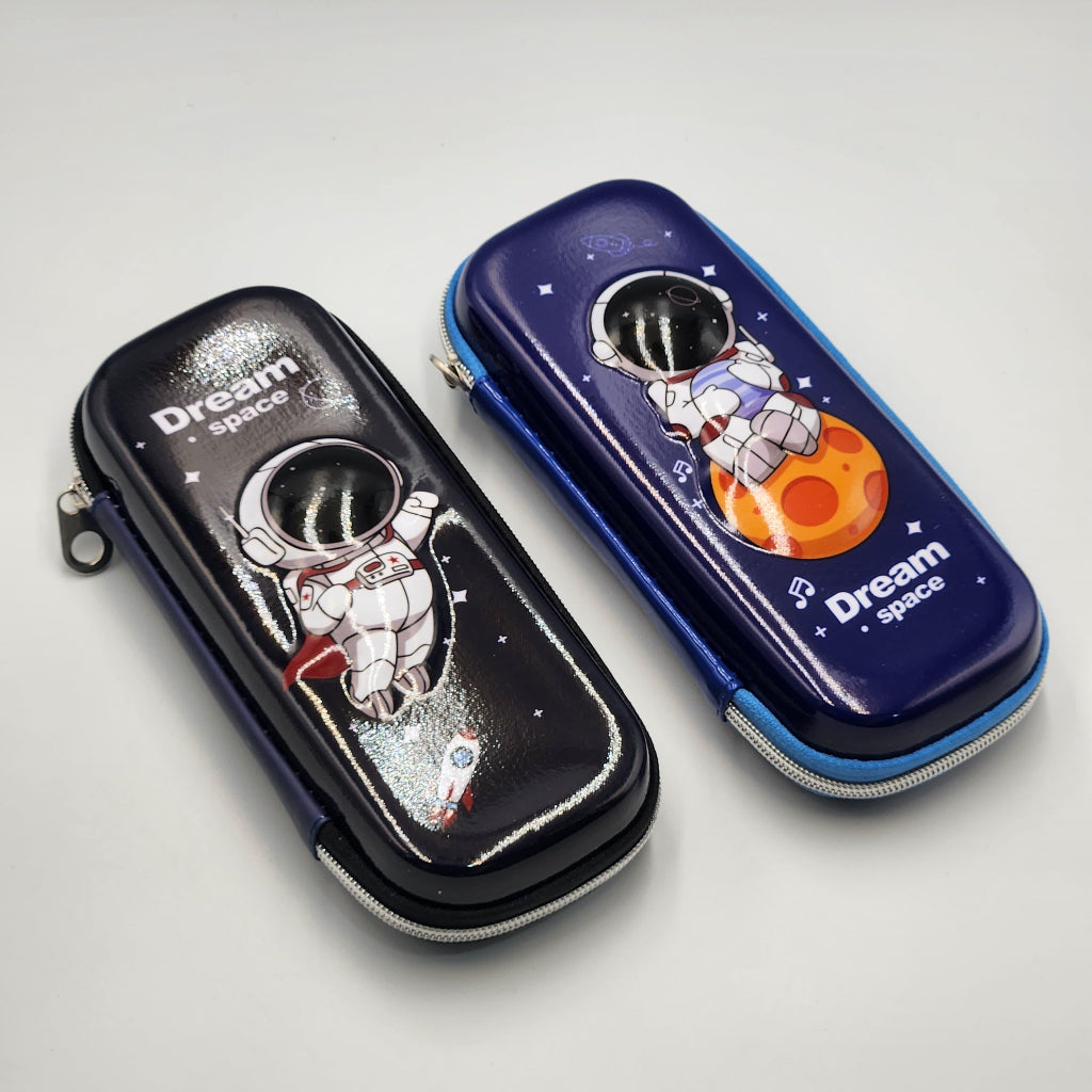 Space Explorer 3D Pencil Case, Large Capacity Multifunctional Portable Storage with Astronaut Design for Home and Office Use