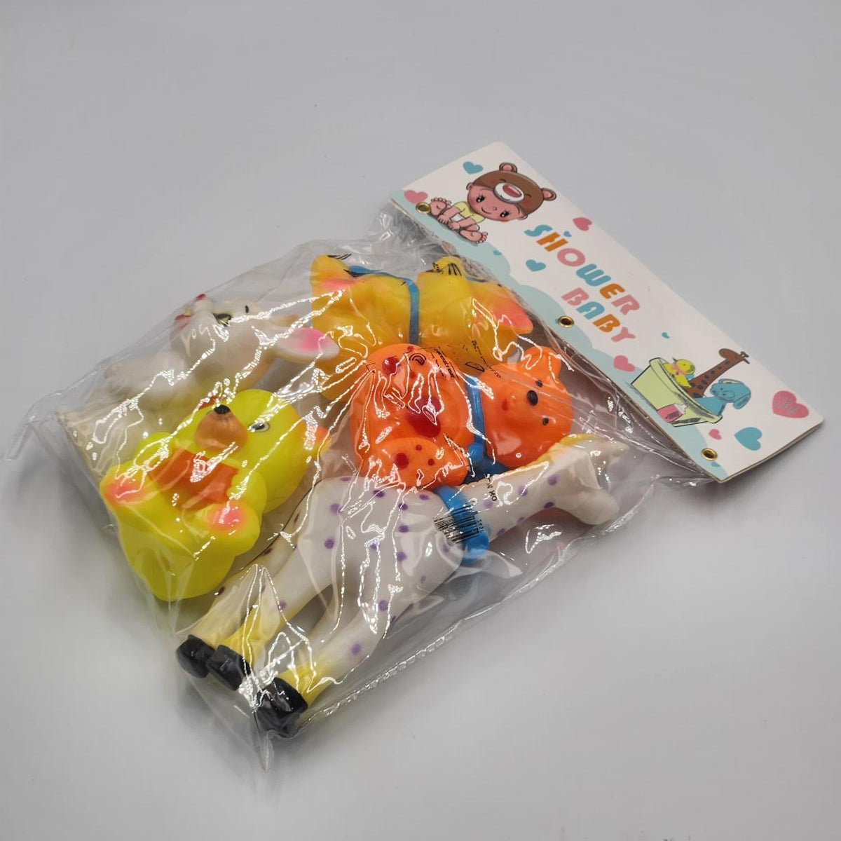 5 ps Set Baby Animal Squeaky Toys – Safe & Fun for Little Hands