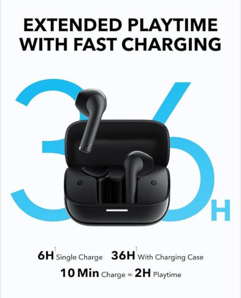 Anker Soundcore K20i | Wireless Earbuds | ENC | IPX5 | 36H Playtime - Black