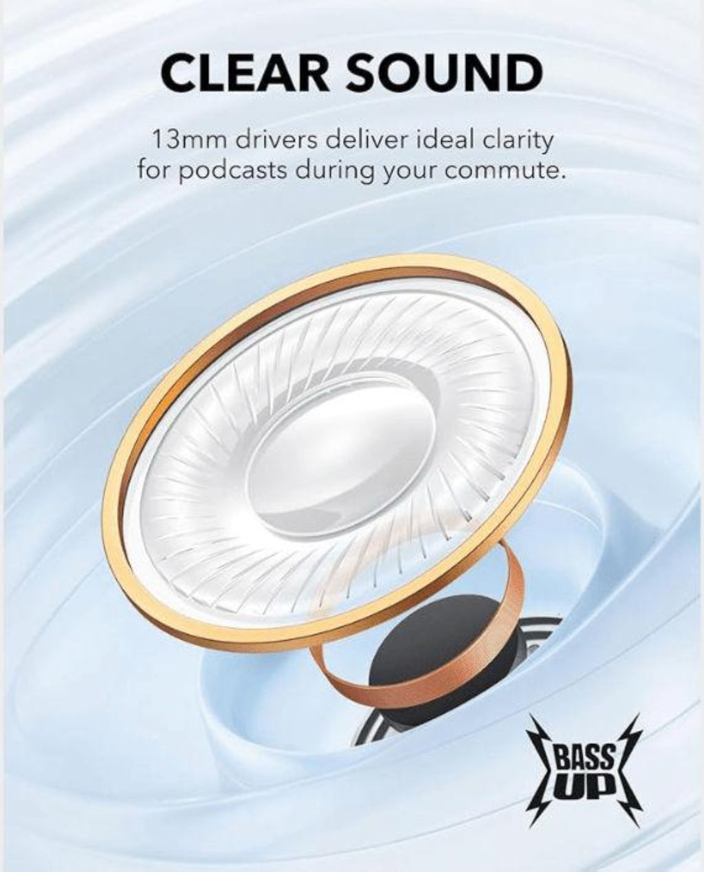 انكر ساوندكور K20i | سماعات أذن لاسلكية | اي ان سي | IPX5 | وقت تشغيل 36 ساعة - أسود