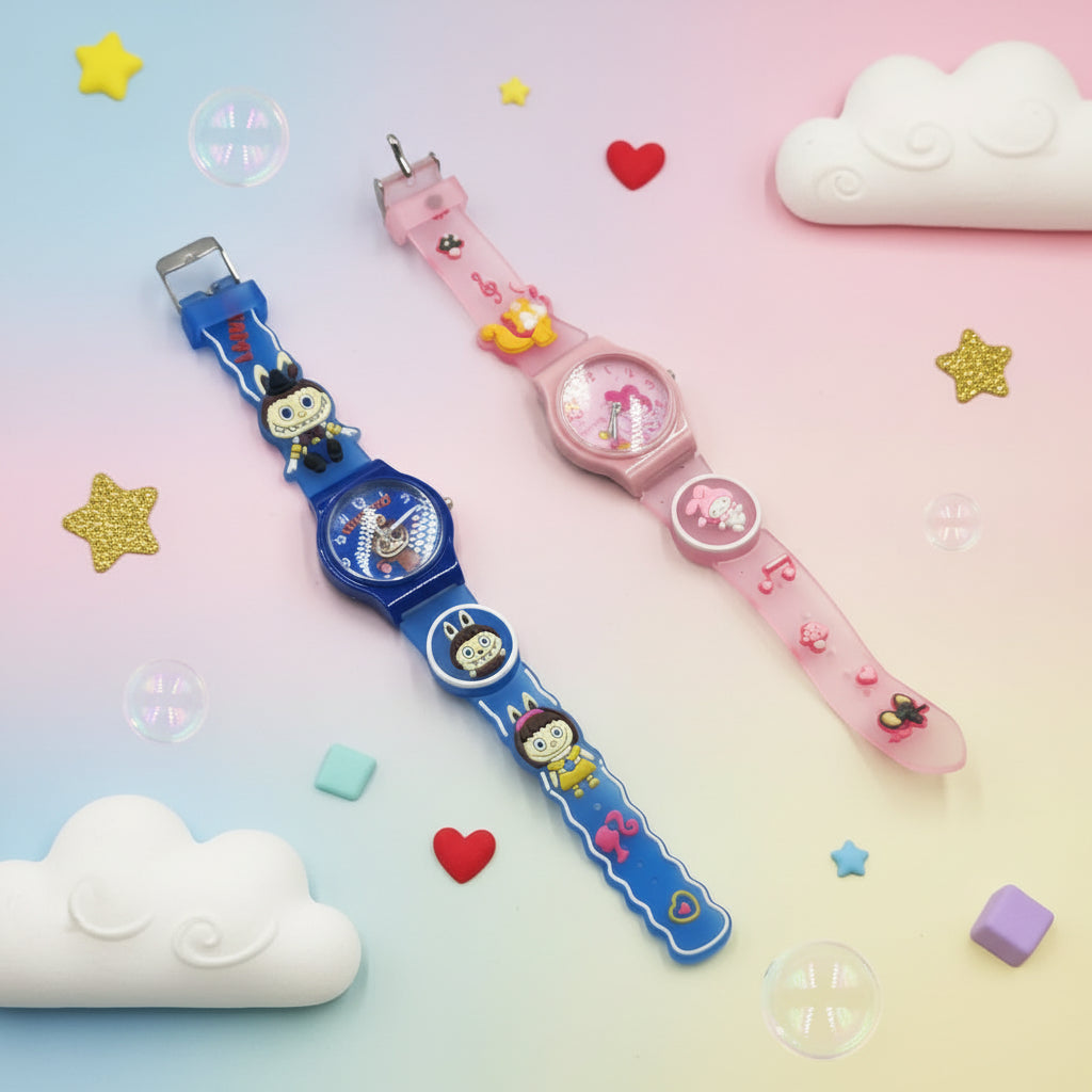 Kids Hello Kitty & Kuromi Lighting Watch – Cute LED Wristwatch for Girls
