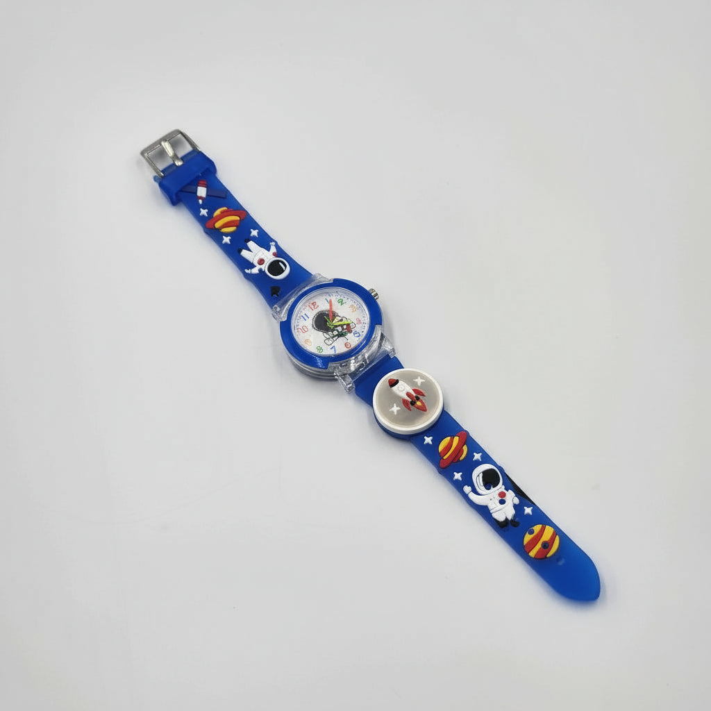 ساعة إضاءة للأطفال – ساعة يد ملونة بإضاءة LED للبنين والبنات