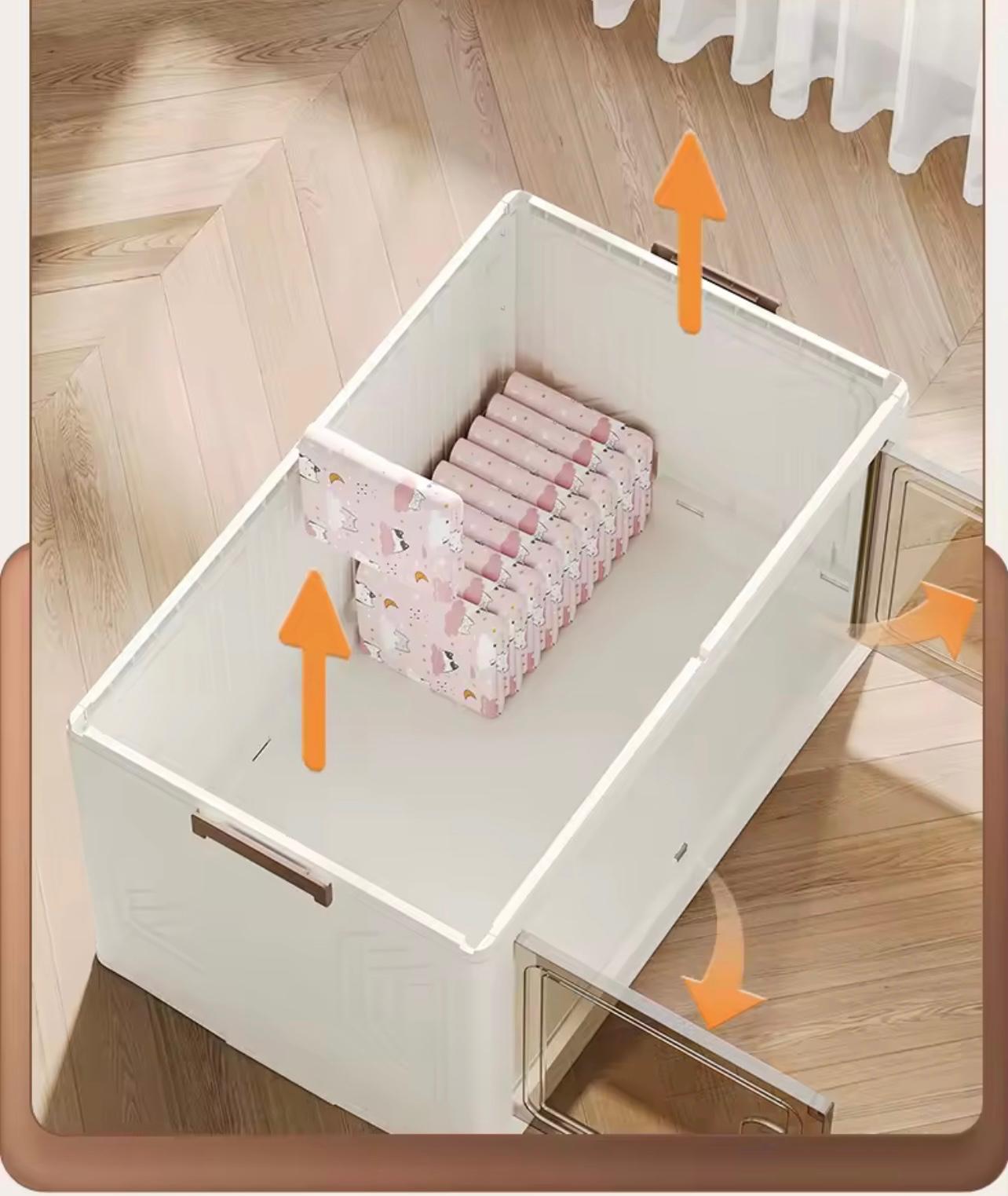 خزانة تخزين خفيفة فاخرة 3 قابلة للطي – منظم موفر للمساحة