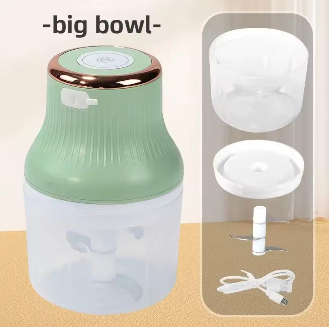 مفرمة لحم وخضروات كهربائية صغيرة لاسلكية محمولة – مفرمة مطبخ قابلة للشحن