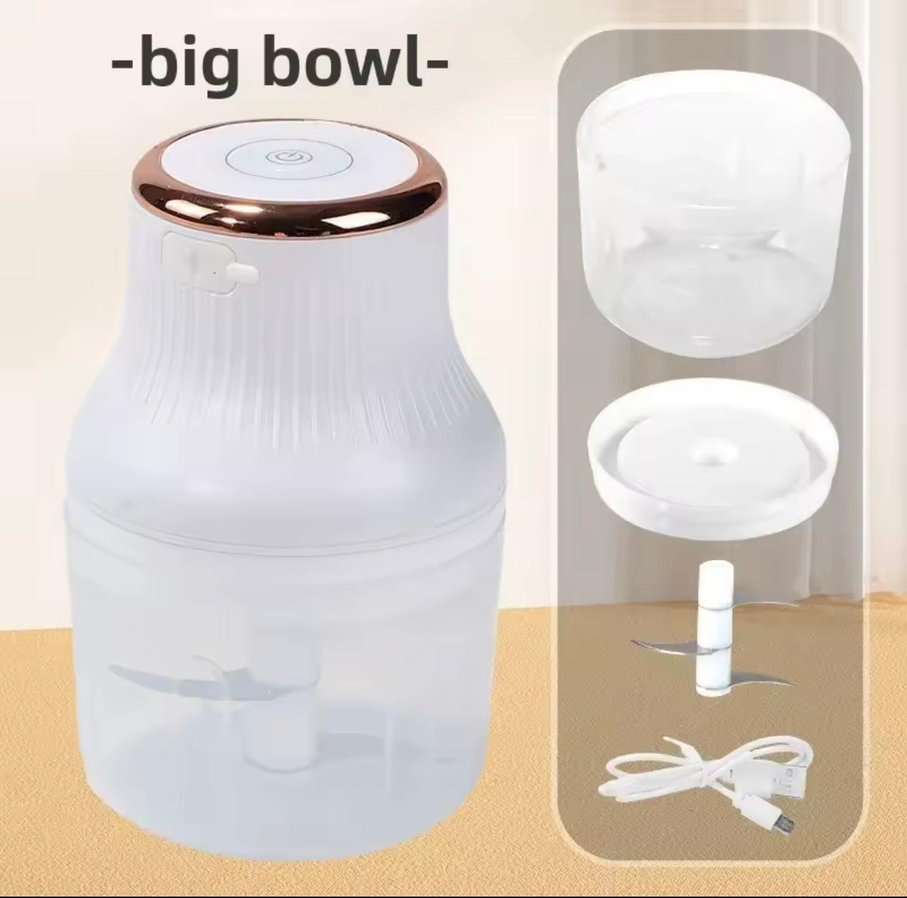 مفرمة لحم وخضروات كهربائية صغيرة لاسلكية محمولة – مفرمة مطبخ قابلة للشحن