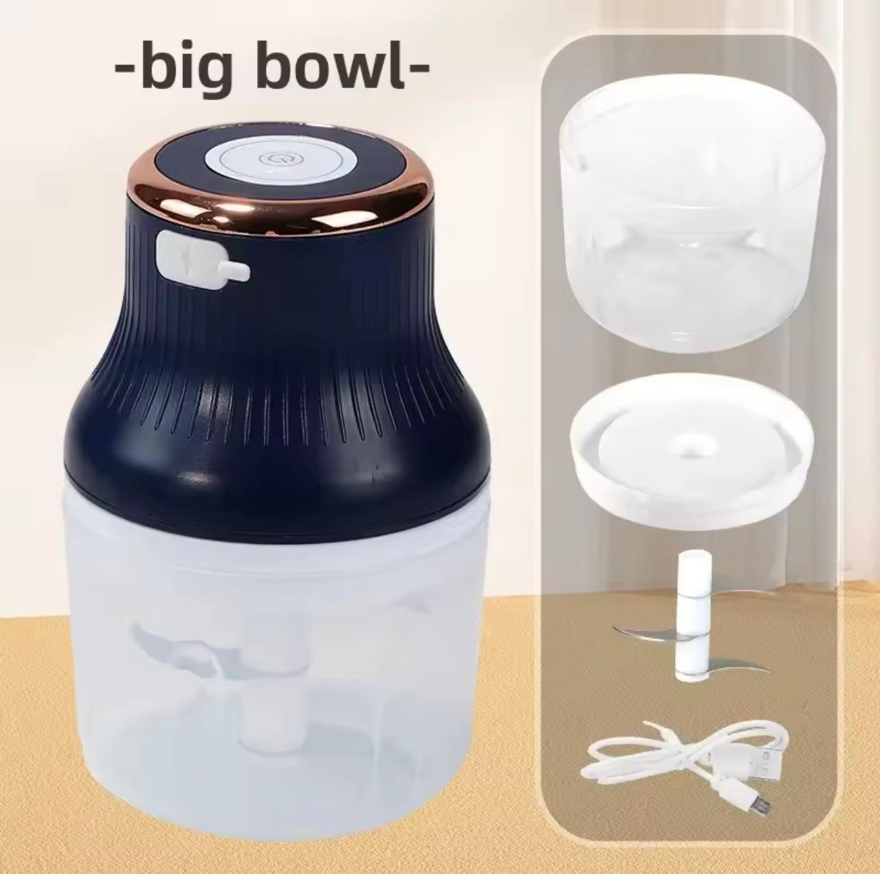 مفرمة لحم وخضروات كهربائية صغيرة لاسلكية محمولة – مفرمة مطبخ قابلة للشحن