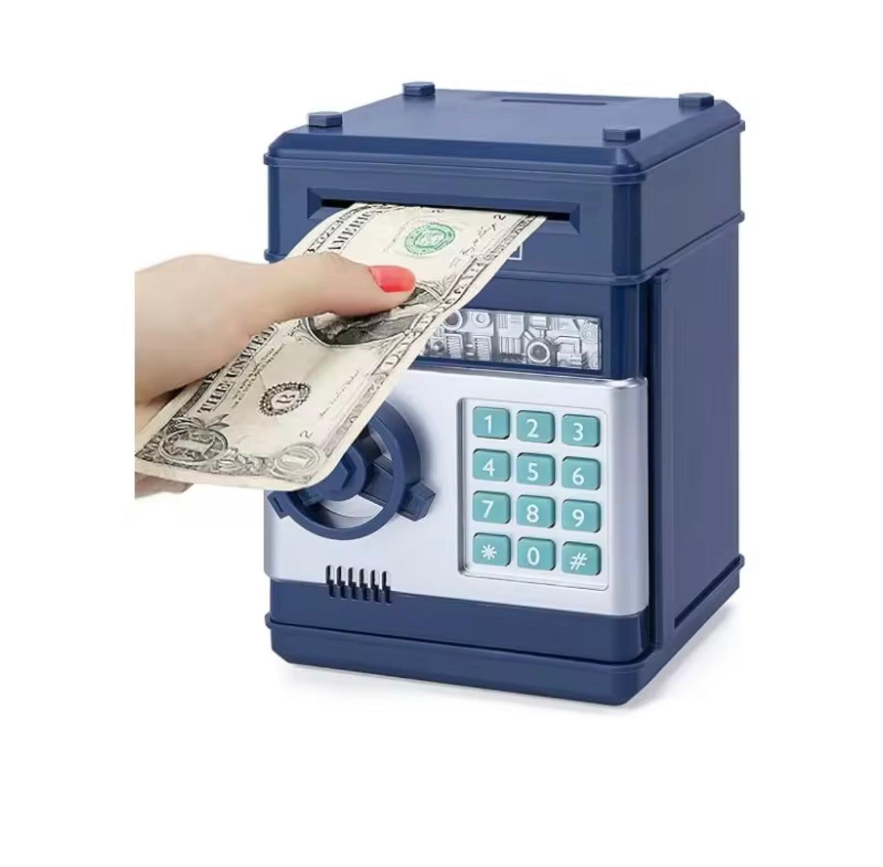 بنك Penny الإلكتروني المحمي بكلمة مرور، وصندوق النقود المعدنية من ماكينة الصراف الآلي، متوفر بألوان عشوائية،