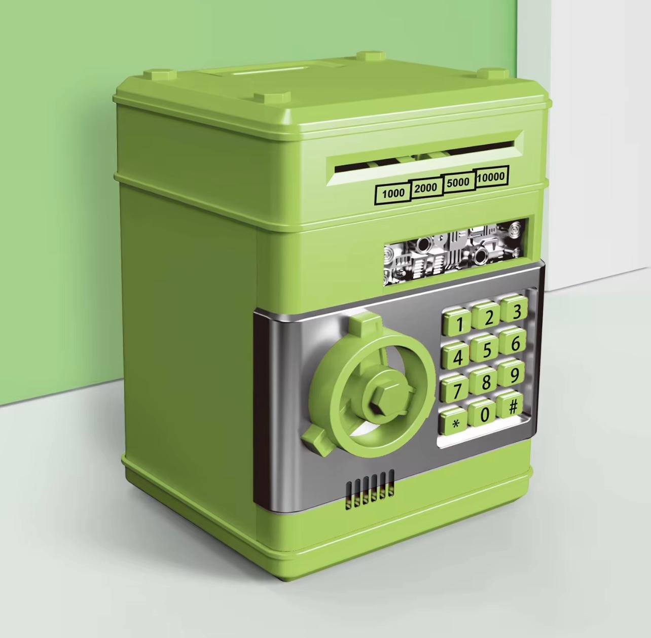 بنك Penny الإلكتروني المحمي بكلمة مرور، وصندوق النقود المعدنية من ماكينة الصراف الآلي، متوفر بألوان عشوائية،