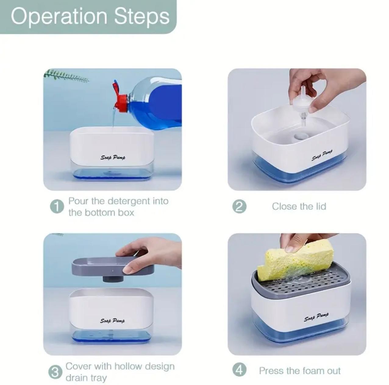 Press-Type Soap Dispenser Set – Leak-Proof Hand Dispenser for Bathroom & Kitchen