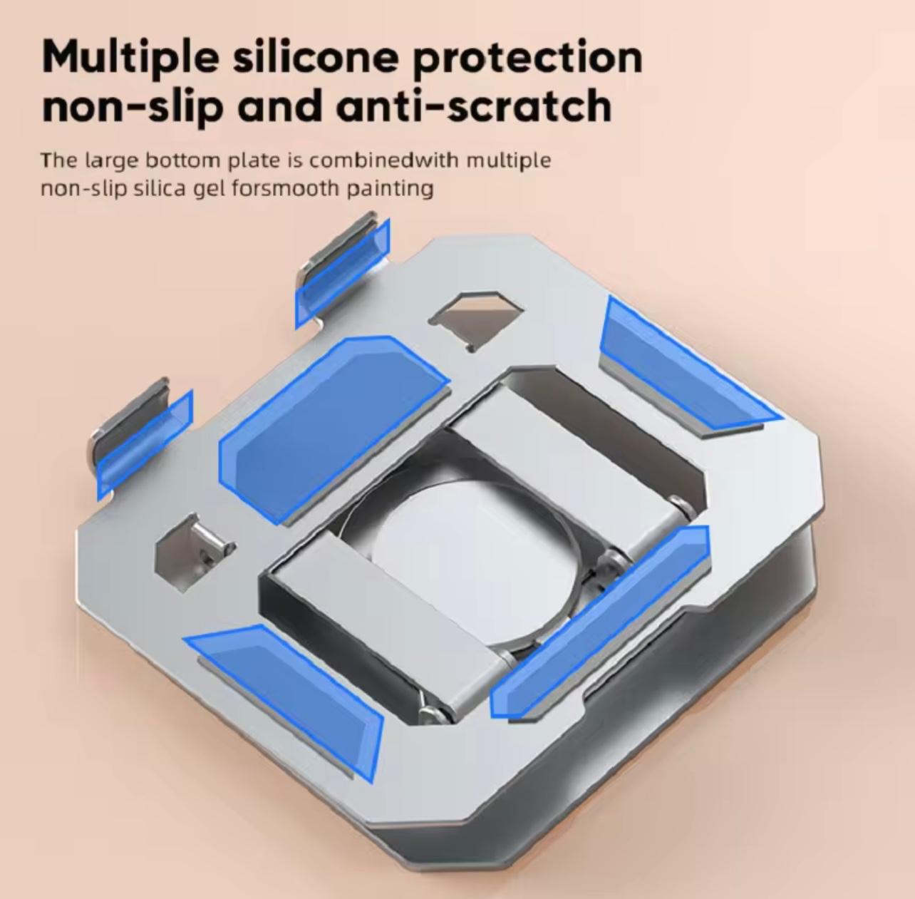 360° Rotating Metal Tablet Stand – Adjustable & Foldable