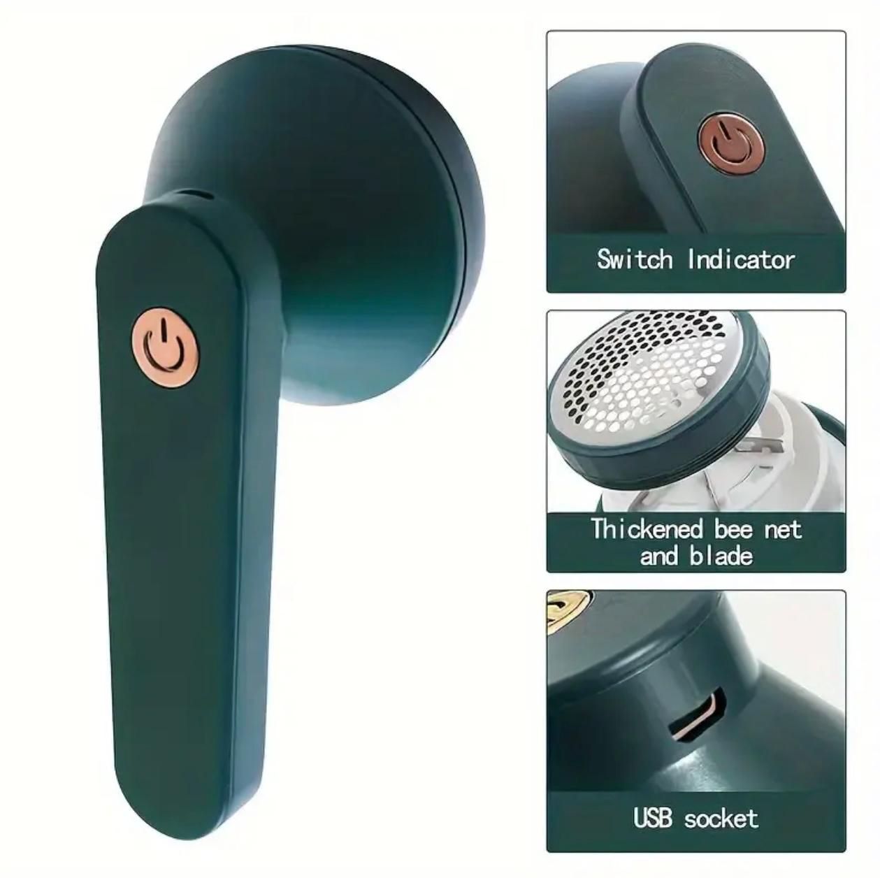 ماكينة حلاقة الأقمشة القابلة لإعادة الشحن عبر USB - مزيل الوبر الكهربائي للملابس والأثاث والفراش والسجاد